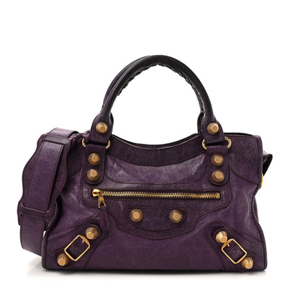 Balenciaga Agneau Giant 21 Gold Hardware City Raisin 1 of 16