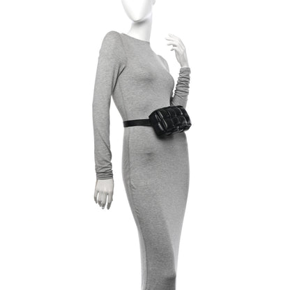 Bottega Veneta Nappa Maxi Intrecciato Padded The Belt Cassette Bag Black 2 of 11