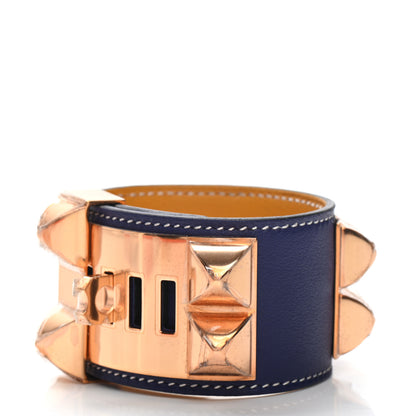 Hermes Swift Collier de Chien CDC Bracelet T2 Bleu Saphir 3 of 7