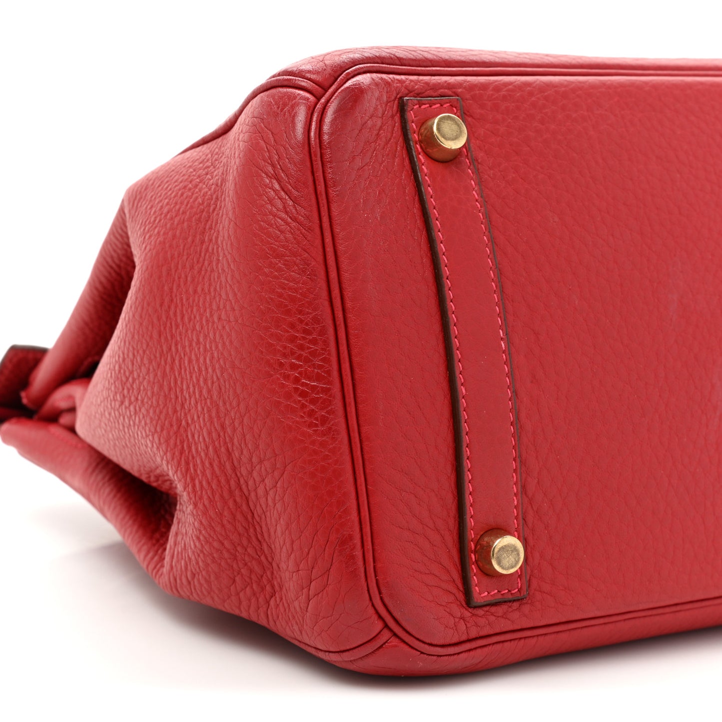 Taurillon Clemence Birkin 30 Rouge Vif
