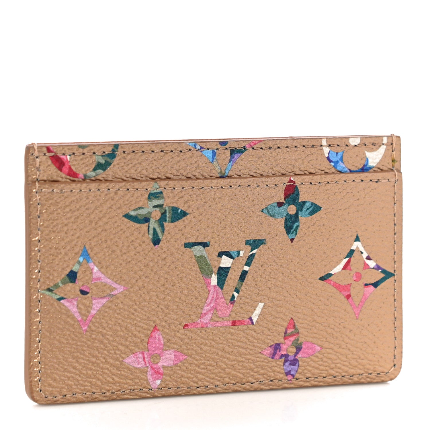 Louis Vuitton Metallic Monogram LV Garden Card Holder Gold 3 of 10