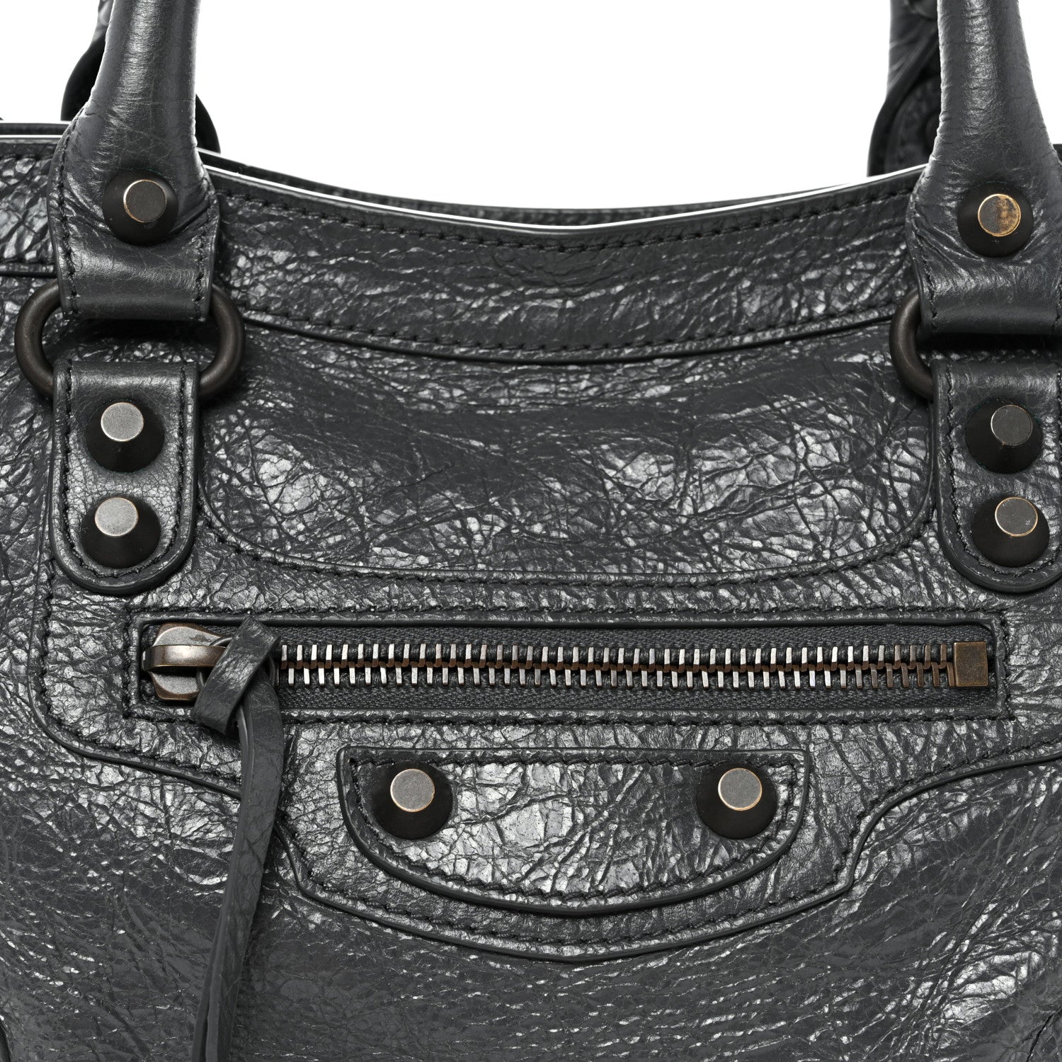 Balenciaga Agneau Arena Classic Hardware Small Le City Volcanic Rock 7 of 10