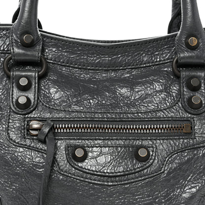 Balenciaga Agneau Arena Classic Hardware Small Le City Volcanic Rock 7 of 10