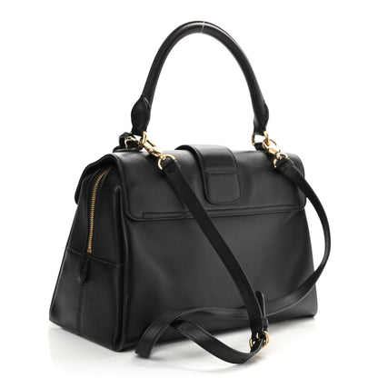 Christian Dior Calfskin Top Handle Flap Black 3 of 8