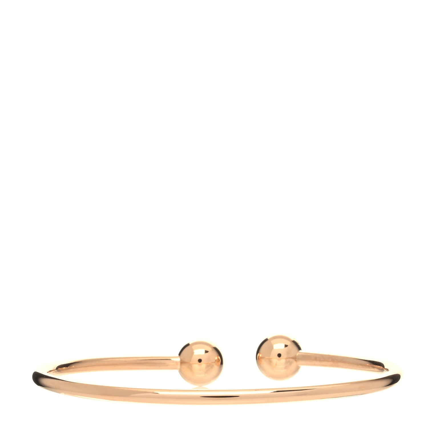 Tiffany 18K Rose Gold 8mm HardWear Ball Wire Bracelet 2 of 5