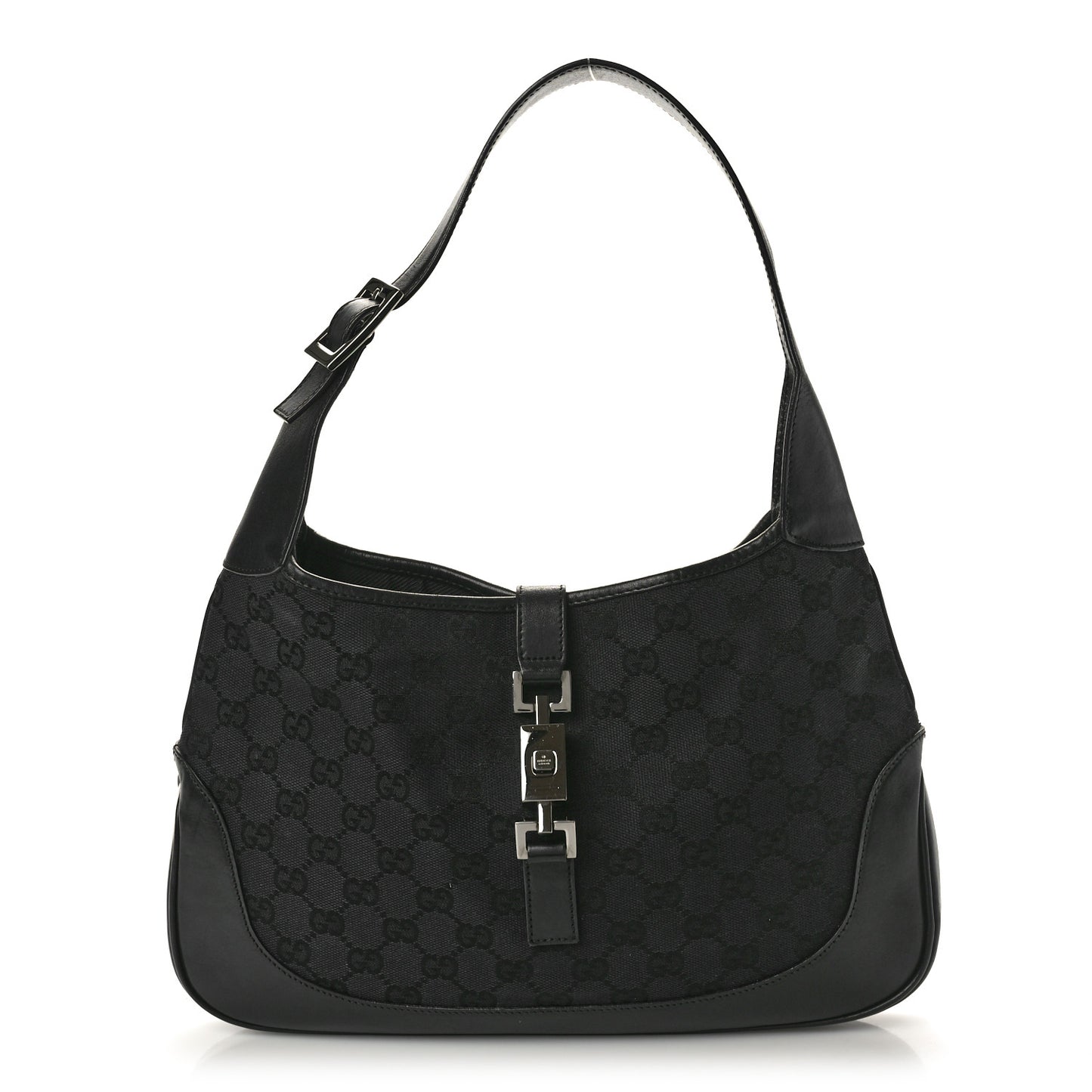 Monogram Small Jackie O Hobo Black