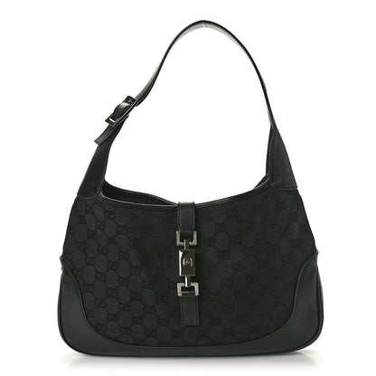 Gucci Monogram Small Jackie O Hobo Black 1 of 10