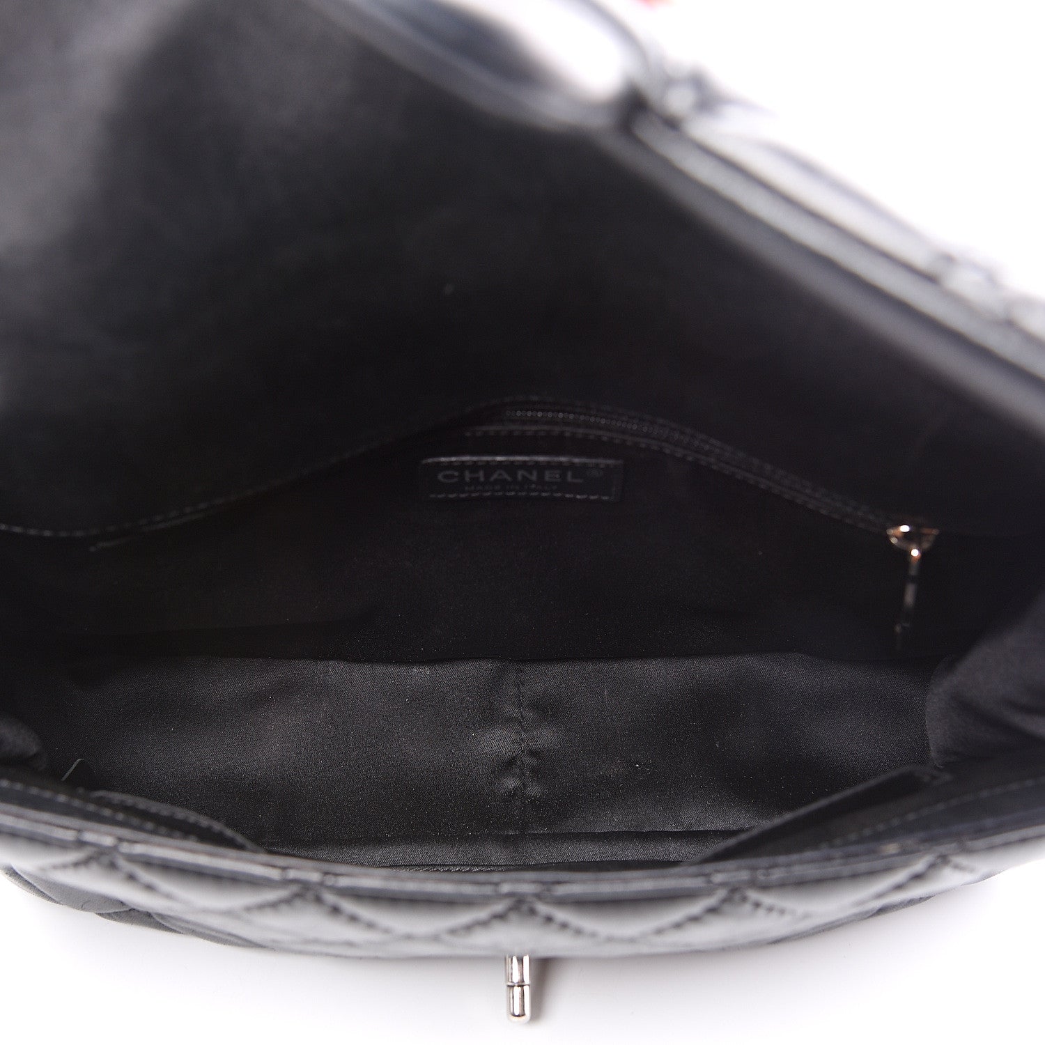 Chanel Lambskin Quilted Jumbo Easy Carry Flap Black 4 of 9