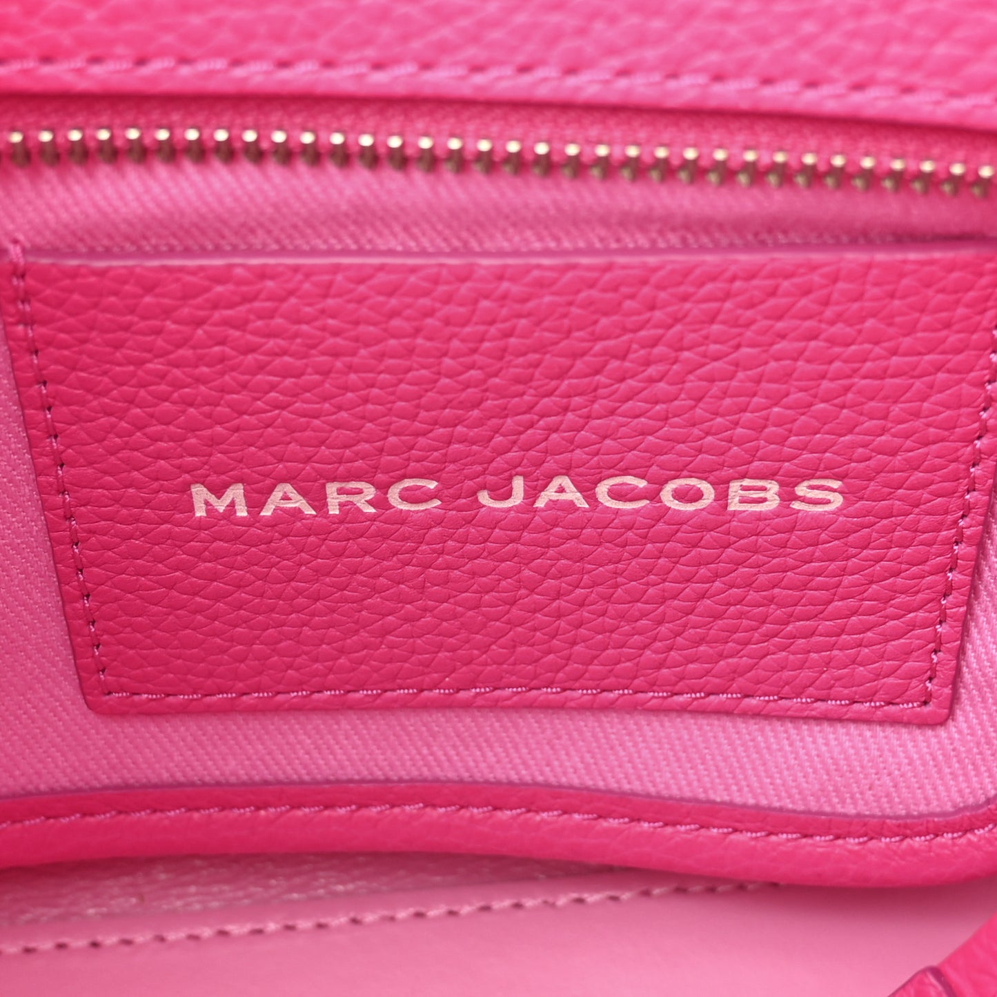 Grained Calfskin Small The Tote Bag Hot Pink