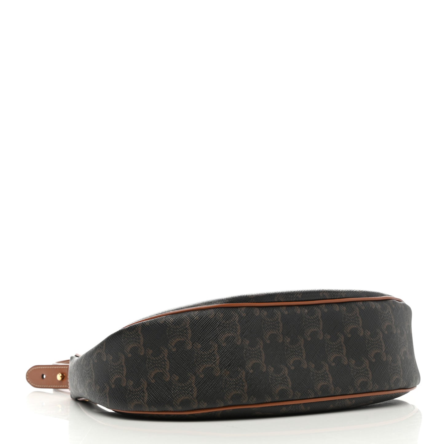 Triomphe Canvas Calfskin Ava Shoulder Bag Tan