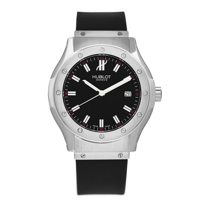 Hublot Stainless Steel Rubber 42mm Classic Fusion Quartz Watch Black B1905.1 1 of 5