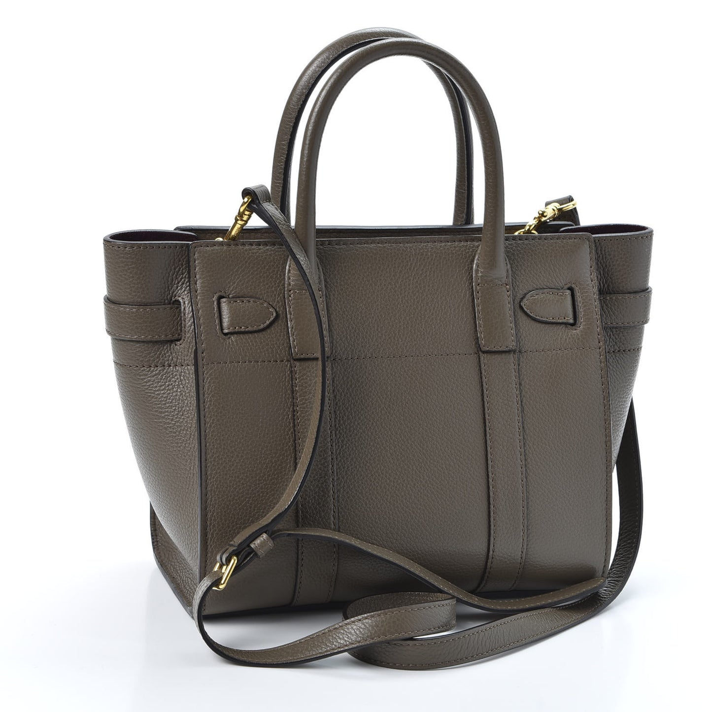 Small Classic Grain Mini Zipped Bayswater Solid Grey