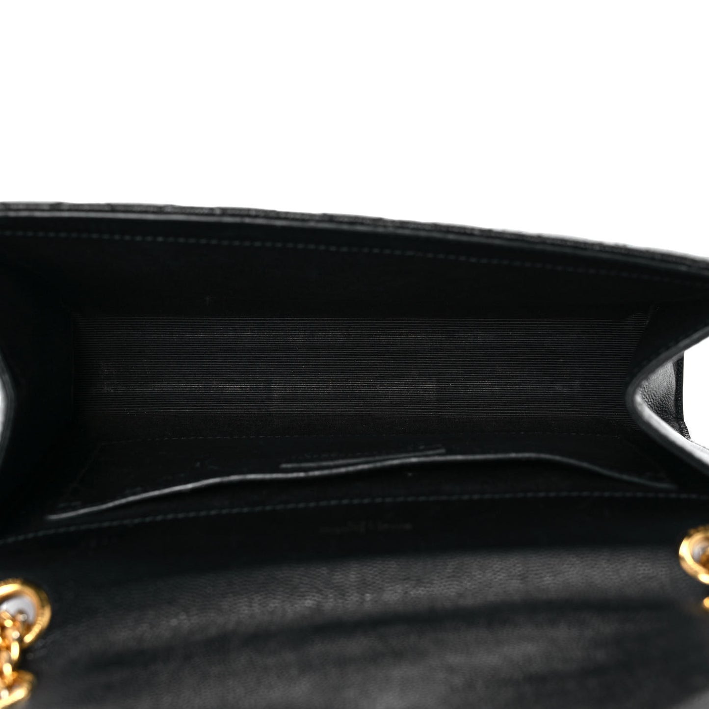 Grain De Poudre Textured Mixed Matelasse Triquilt Medium Monogram Satchel Black