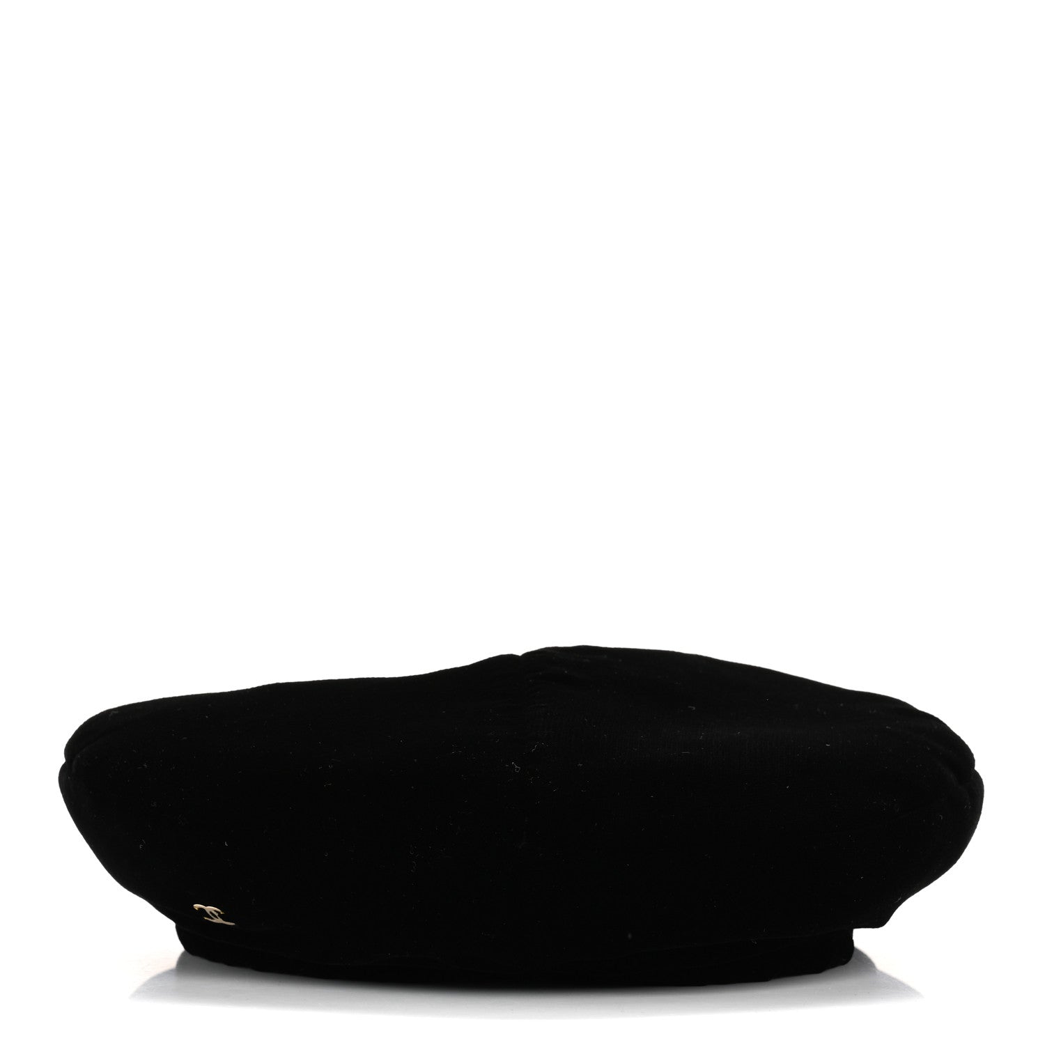 Chanel Velvet Beret Hat M Black 4 of 8