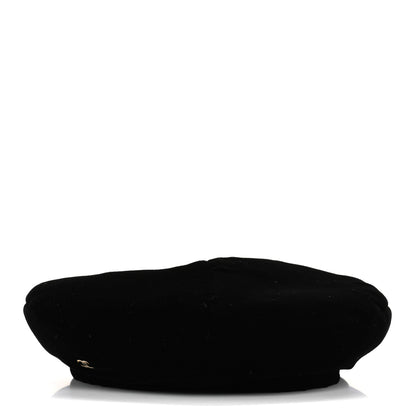 Chanel Velvet Beret Hat M Black 4 of 8
