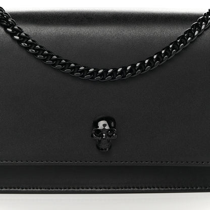 Alexander McQueen Calfskin Mini Skull Chain Crossbody Bag Black 7 of 10