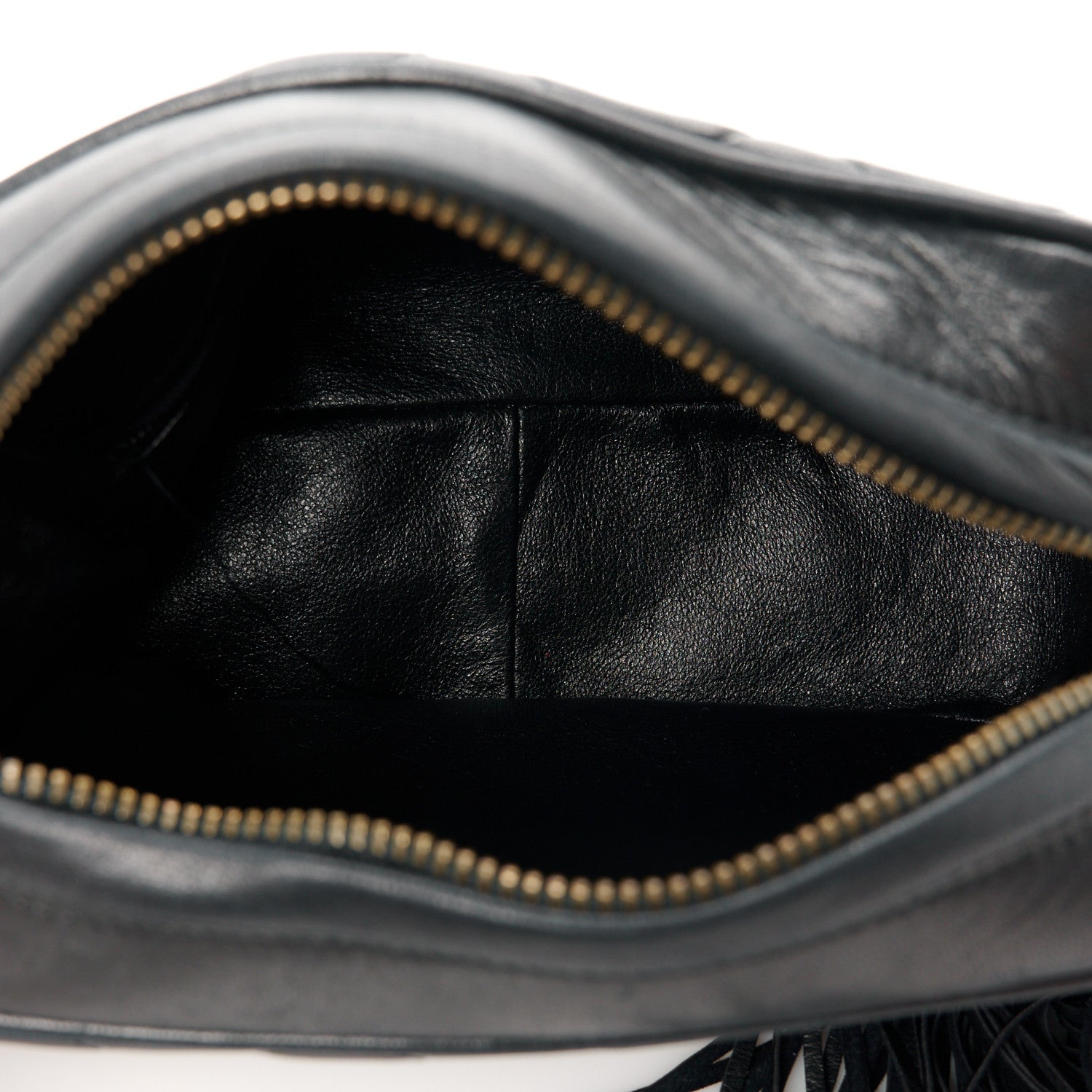 Chanel Lambskin Quilted Tassel Flap Camera Case Black 5 of 11