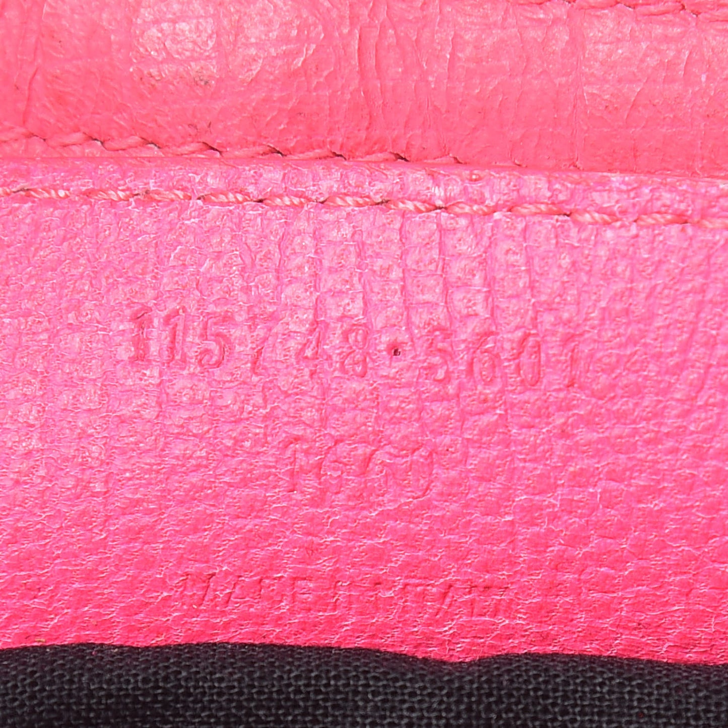 Calfskin Lizard Embossed Classic Silver Hardware City Rose Fluo