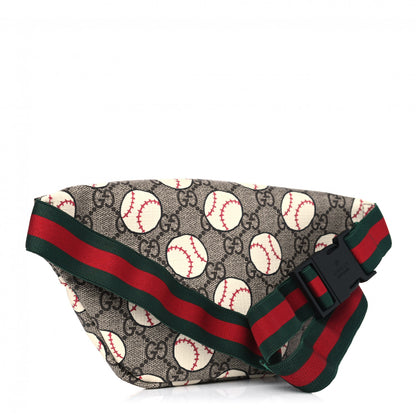 Gucci GG Supreme Monogram Baseballs Web Childrens Belt Bag 2 of 4