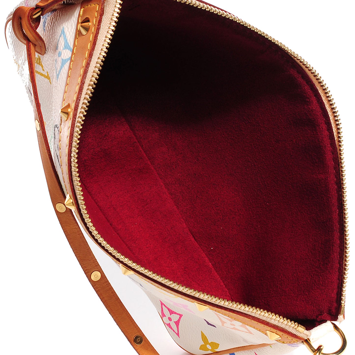 Monogram Multicolor Pochette Accessories White