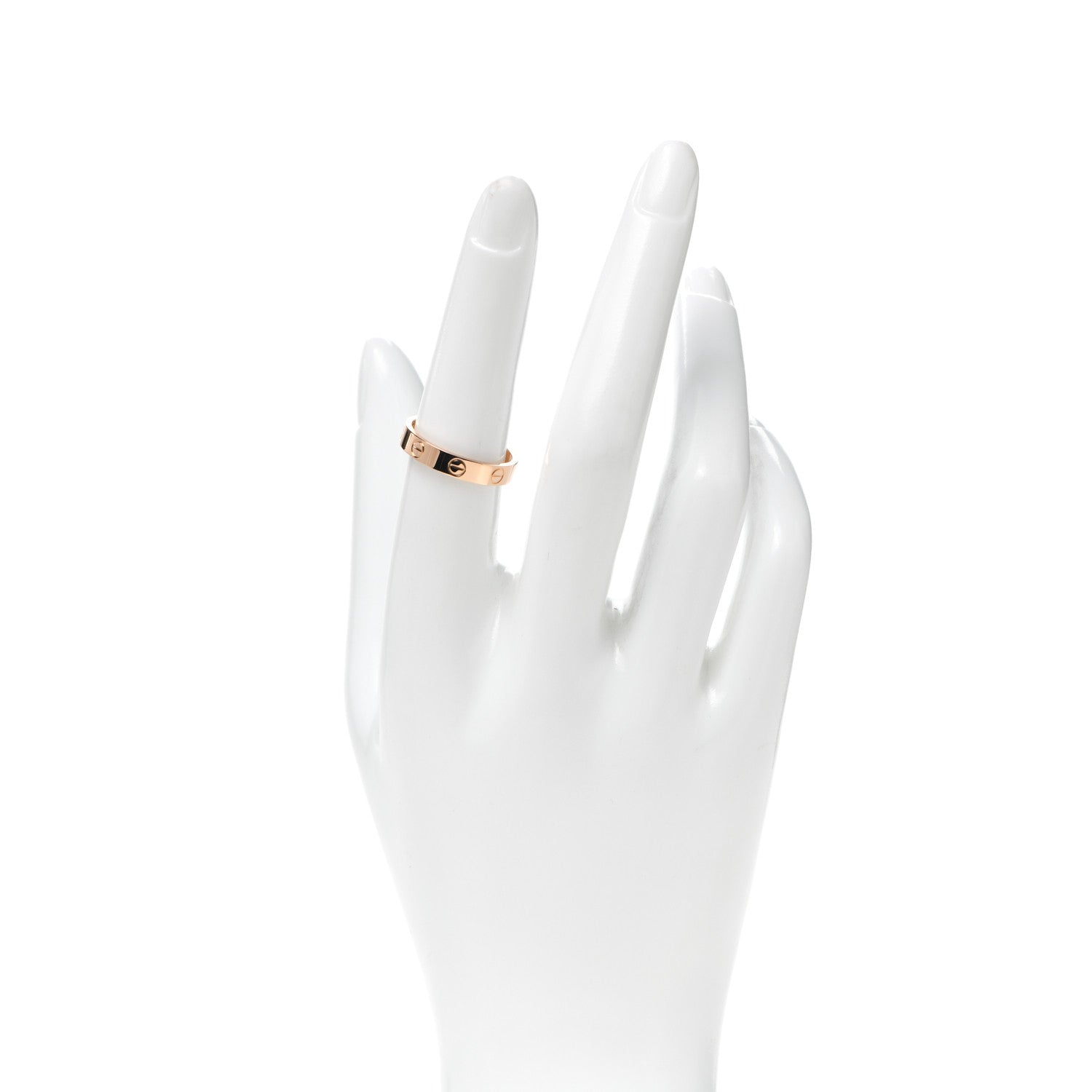 Cartier 18K Pink Gold 3.5mm LOVE Wedding Band Ring 54 6.75 2 of 4