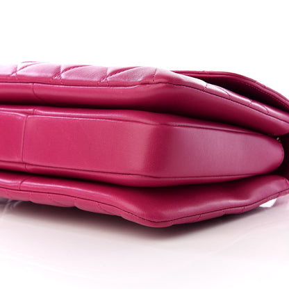 Chanel Lambskin Quilted Small Trendy CC Dual Handle Bag Dark Pink 9 of 10
