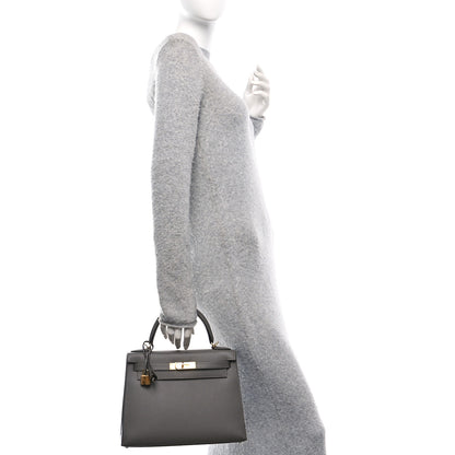 Hermes Epsom Kelly Sellier 28 Etain 3 of 12