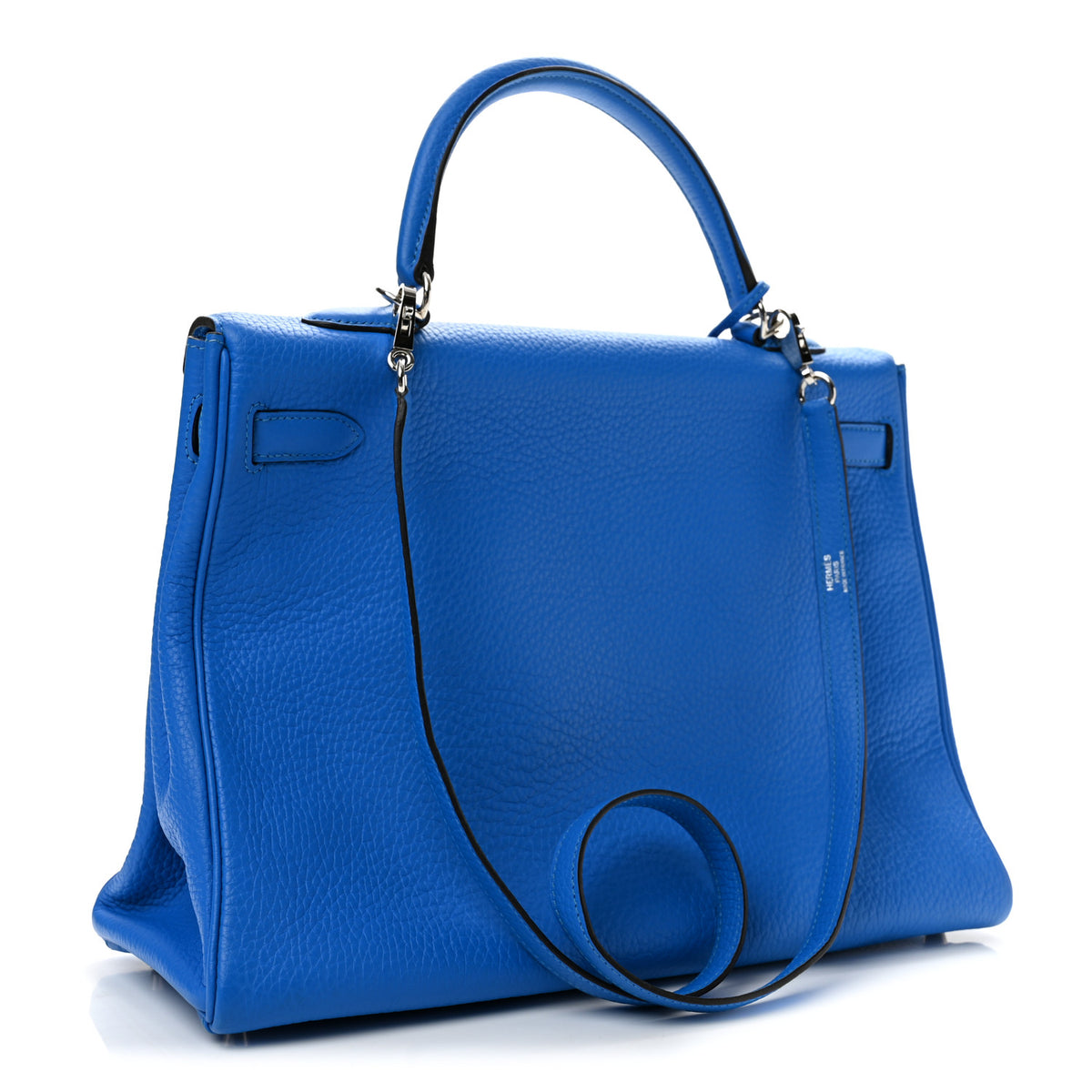 Hermes Taurillon Clemence Kelly Retourne 35 Bleu Hydra 3 of 13