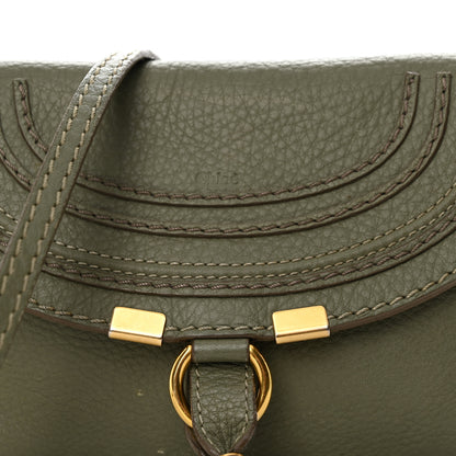 Chloe Calfskin Marcie Pochette Crossbody Bag Baobab Green 8 of 13