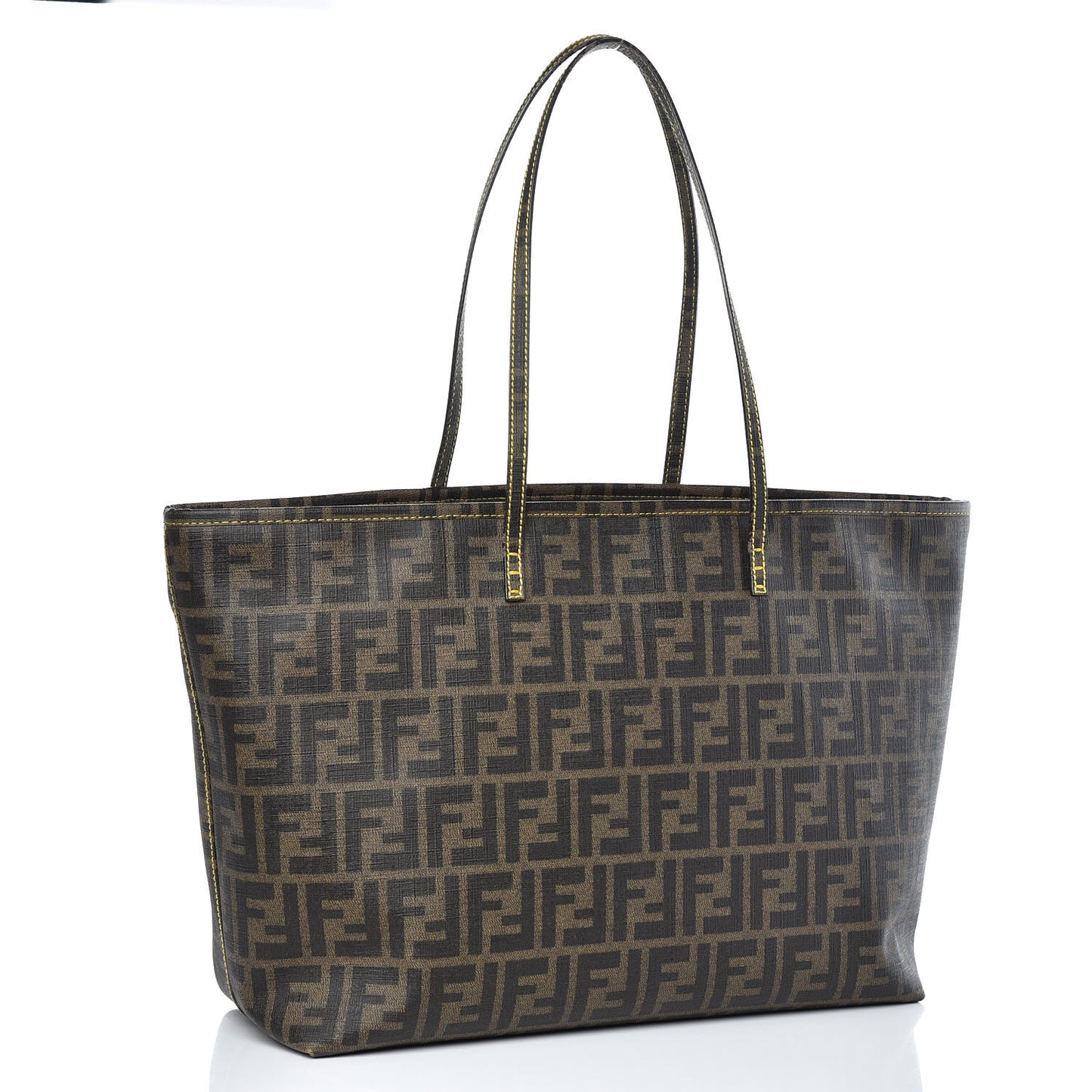 Zucca Spalmati Medium Roll Tote Tobacco Giallo