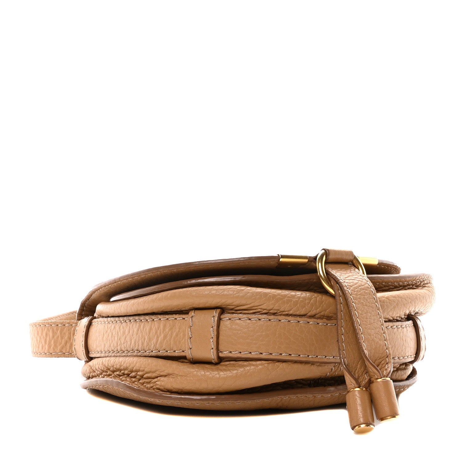 Chloe Calfskin Mini Marcie Round Crossbody Bag Nude 4 of 10