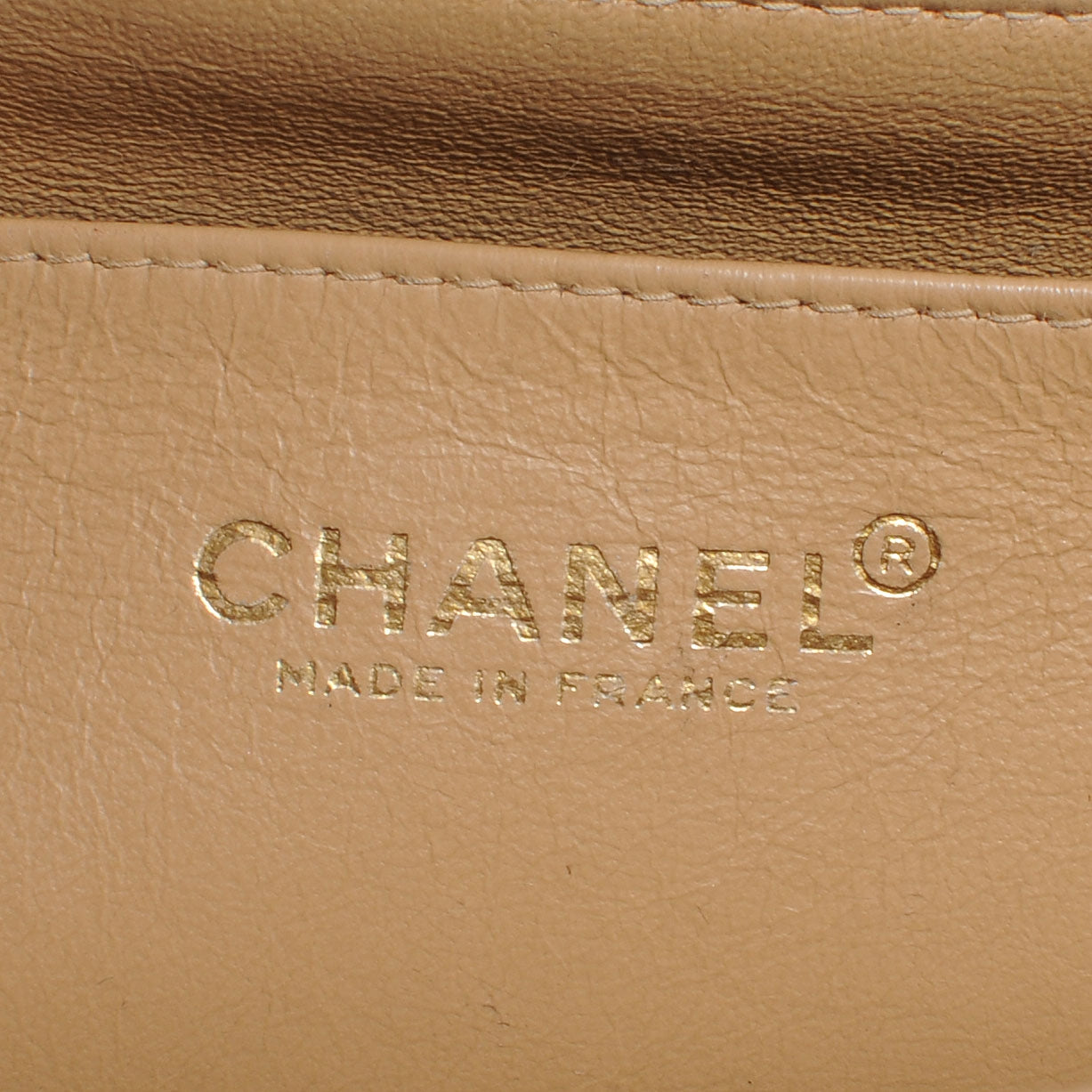 Caviar Jumbo Single Flap Beige