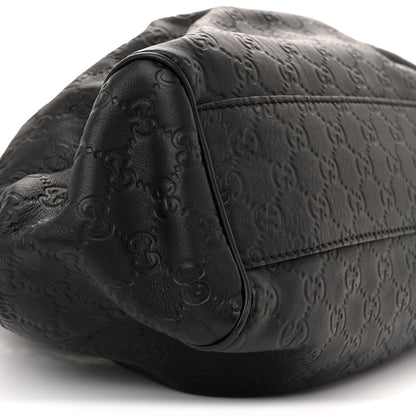 Gucci Guccissima Medium Sukey Tote Black 9 of 12
