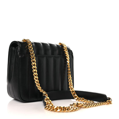 Saint Laurent Lambskin Matelasse Monogram Small Vicky Chain Bag Black 3 of 9