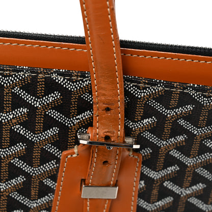 Goyard Goyardine Stripe Sac Marie Galante GM Black Gold 12 of 13