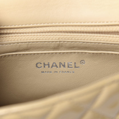 Chanel Patent Calfskin Quilted Mini Rectangular Flap Beige 6 of 12