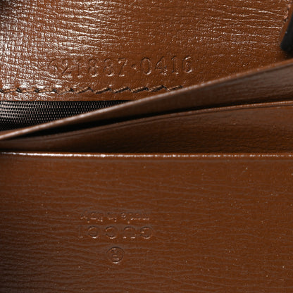Gucci GG Supreme Monogram Horsebit 1955 Card Case Wallet Beige Ebony Brown Sugar 8 of 8