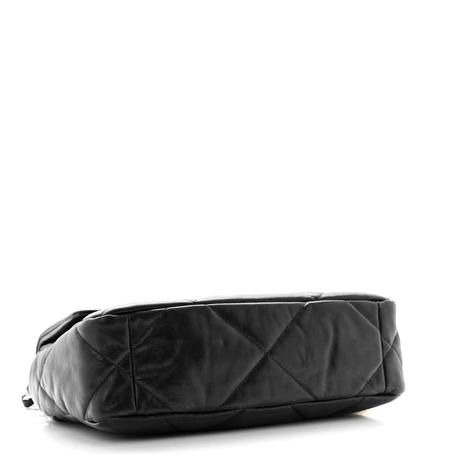 Lambskin Quilted Medium Chanel 19 Flap Black