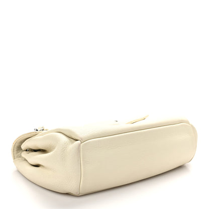 Chanel Calfskin Stitched Accordion Flap White 4 of 11
