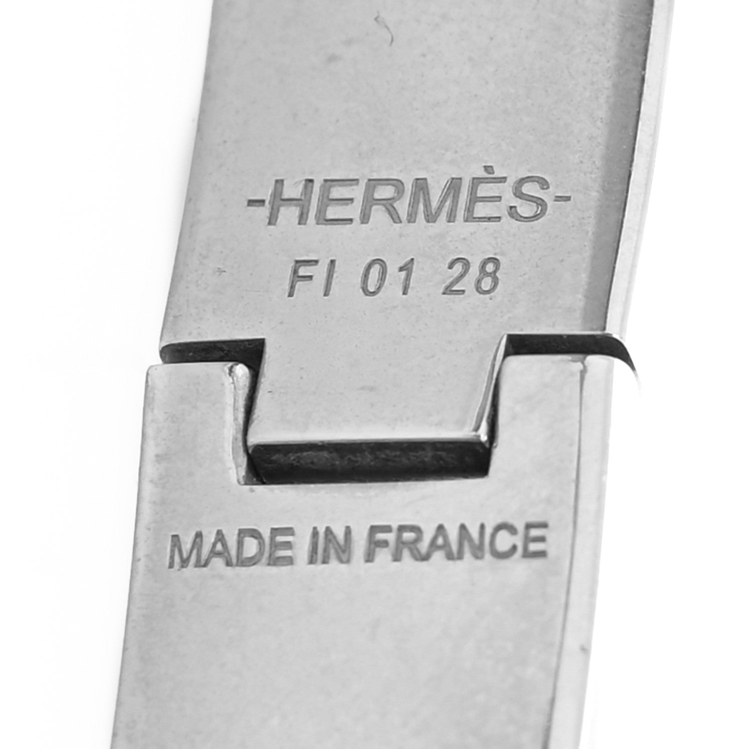 Hermes Enamel Narrow Clic Clac H Bracelet PM White 5 of 5