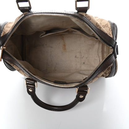 Gucci Monogram Vintage Web Medium Boston Dark Brown 5 of 10