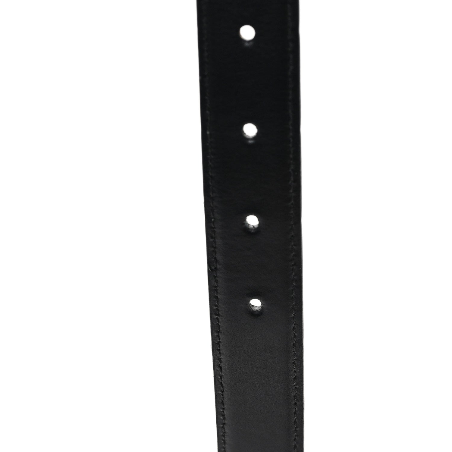 Celine Box Calfskin Small 25mm Triomphe Belt 75 30 Black 5 of 6