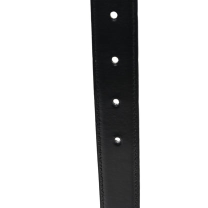 Celine Box Calfskin Small 25mm Triomphe Belt 75 30 Black 5 of 6