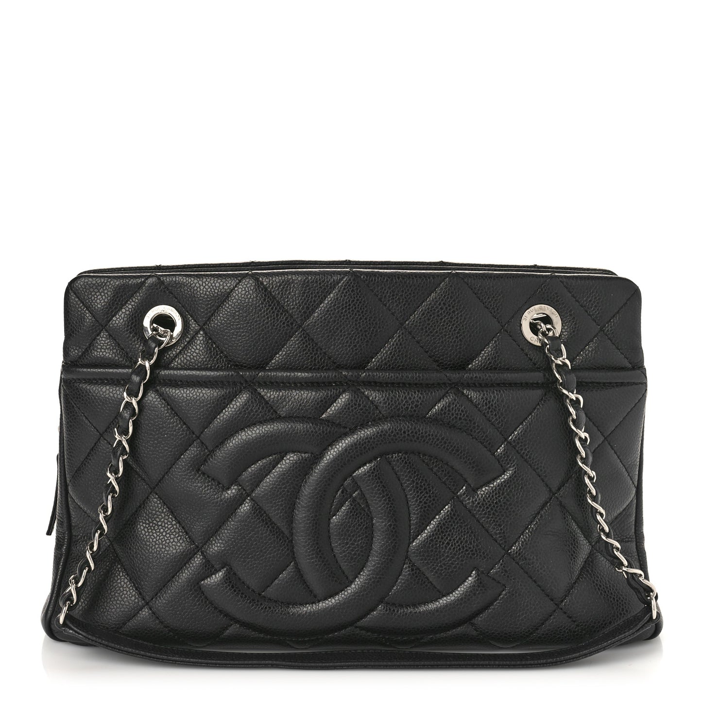 Caviar Quilted CC Timeless Soft Tote Black