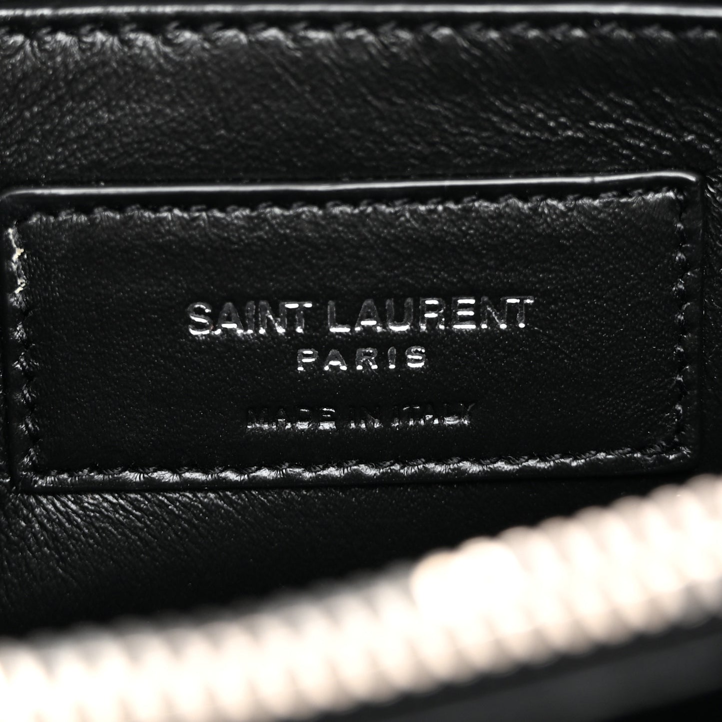 Calfskin Y Quilted Monogram Small Loulou Chain Satchel Black