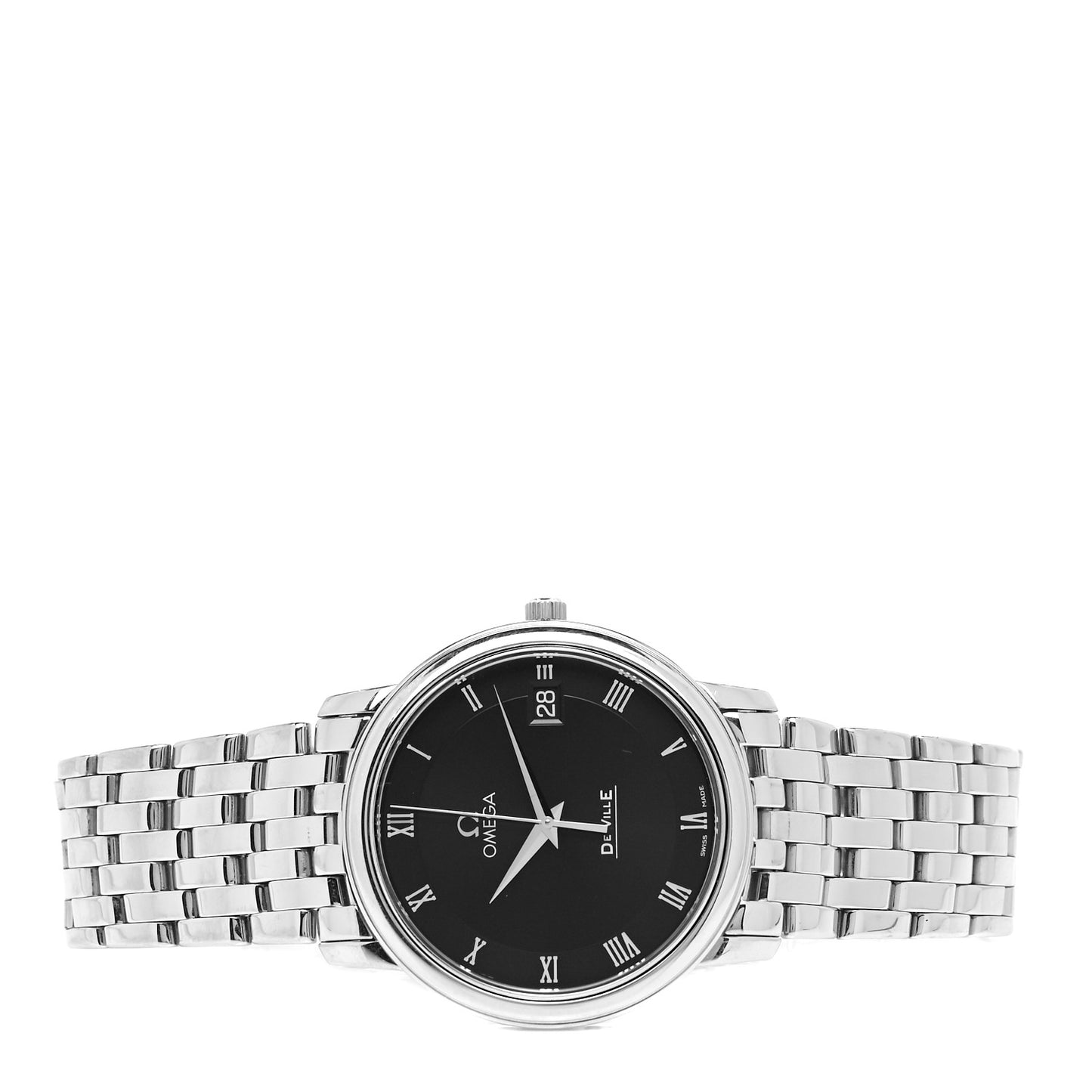 Stainless Steel 35mm De Ville Quartz Watch Black 4510.52.00