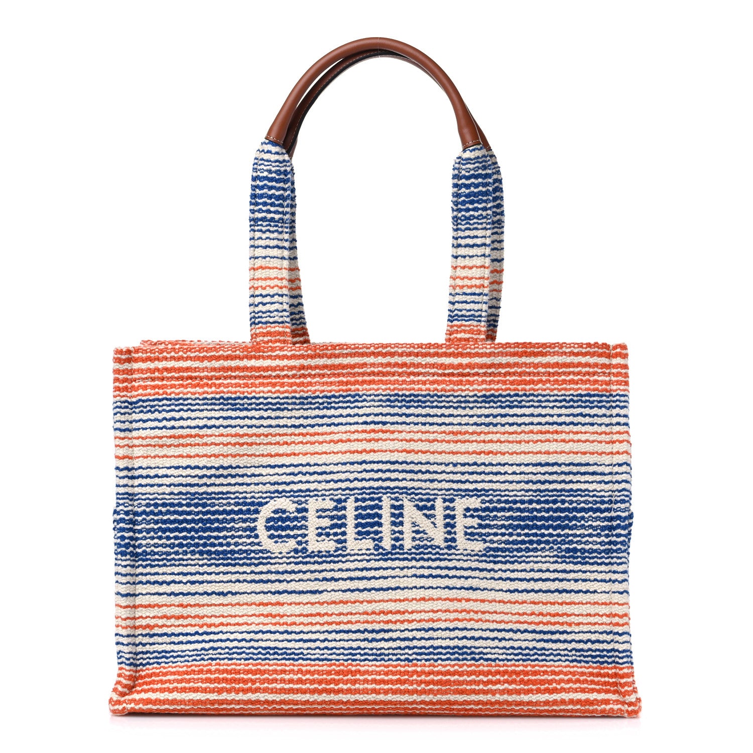 Celine Jacquard Striped Large Cabas Thais Multicolor 1 of 8