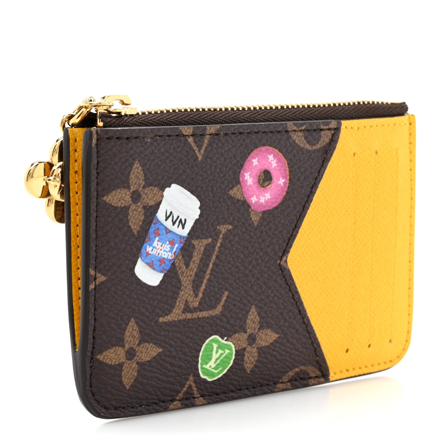 Louis Vuitton Monogram 57th Street NYC Zipped Romy Card Holder Yellow Cab 3 of 6