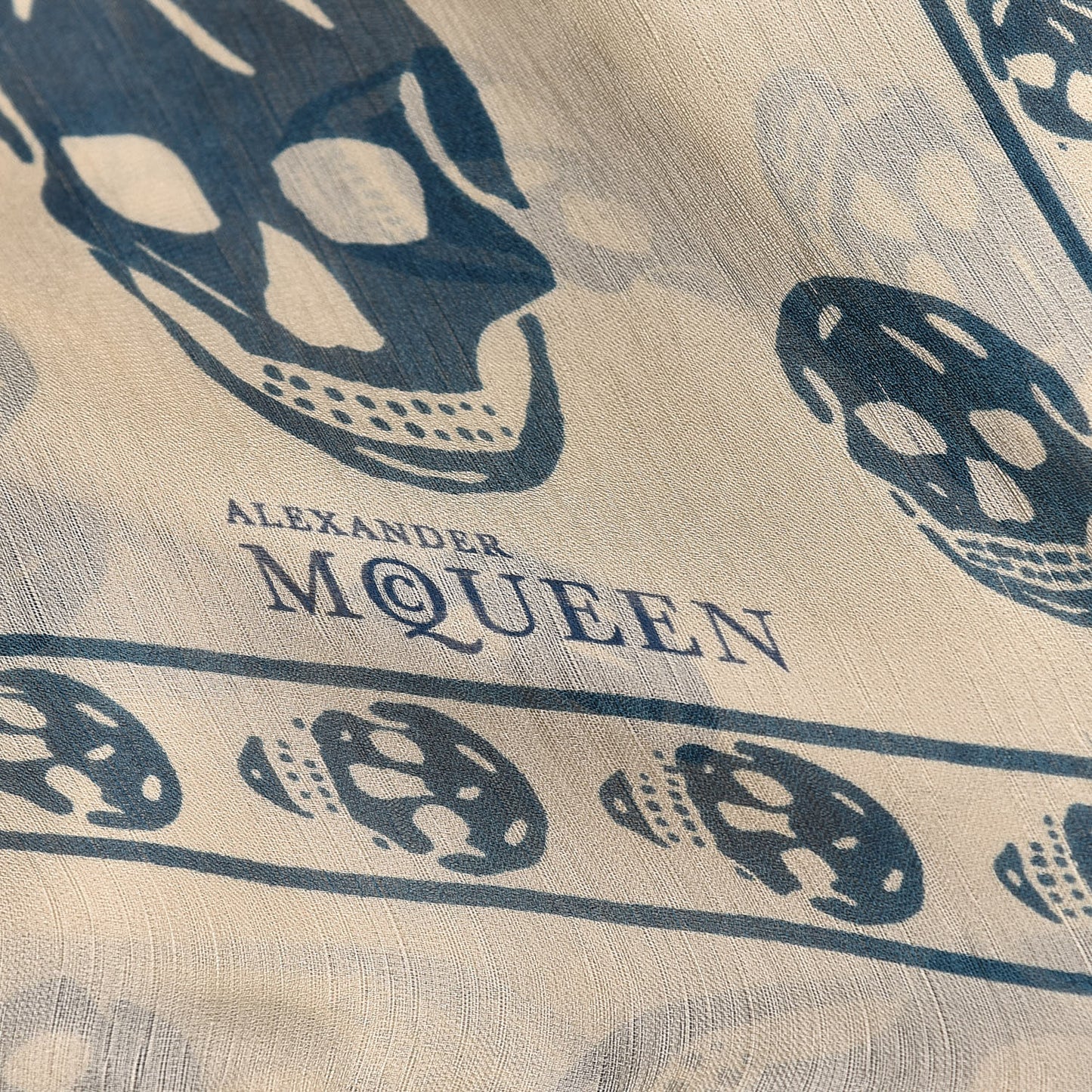 Silk Chiffon Skull Scarf