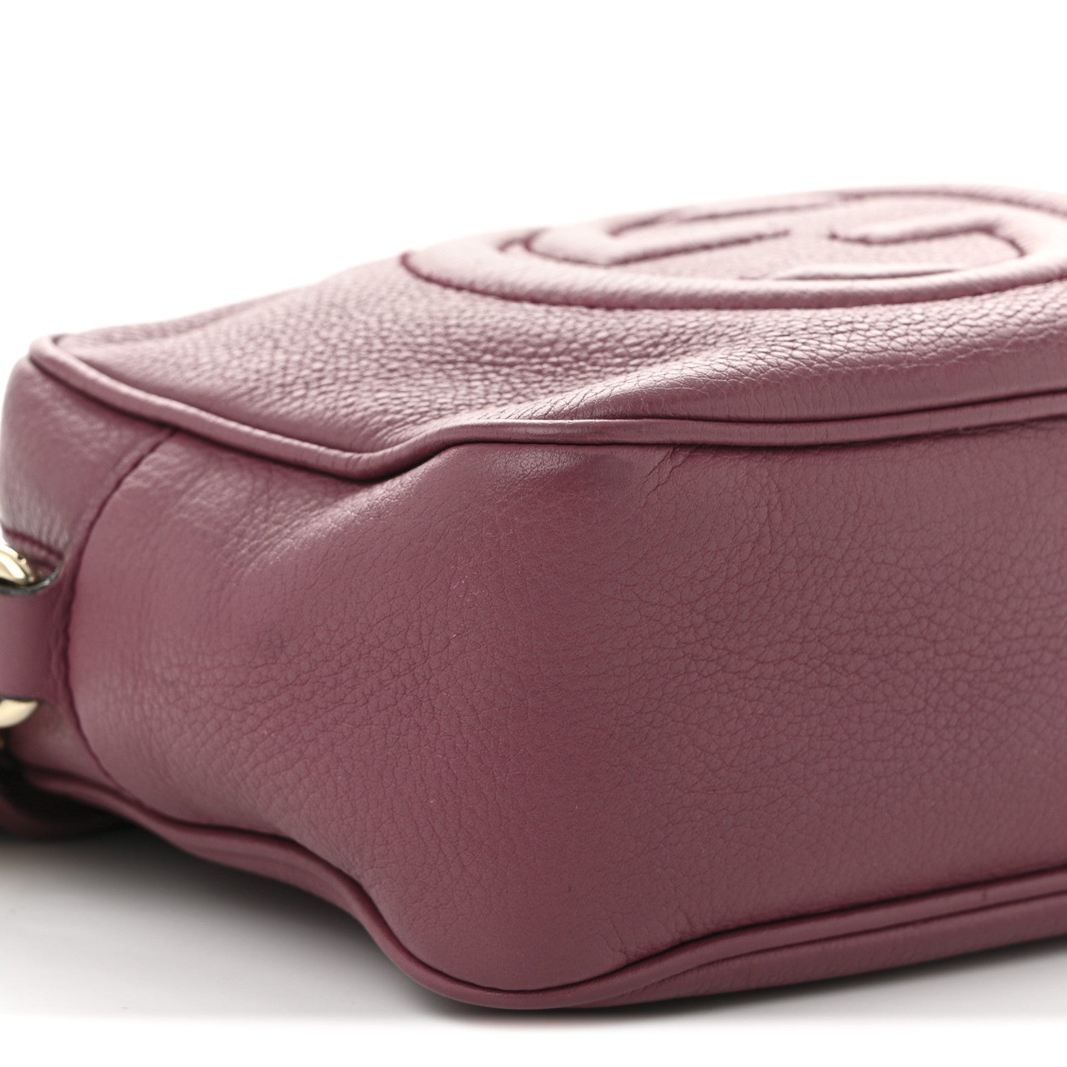 Gucci Pebbled Calfskin Small Soho Disco Bag Peonia Flower 9 of 10